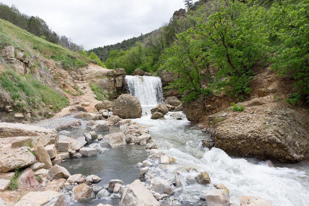 Fifth Water Hot Springs Waterfall