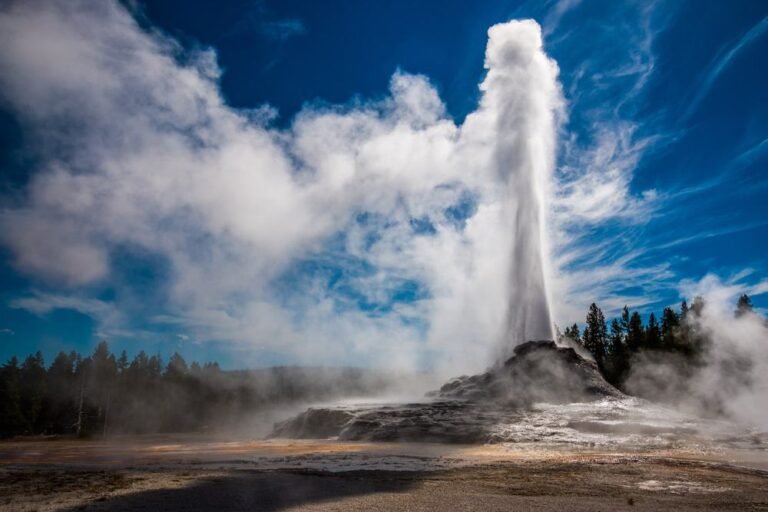 Castle Geyser in Yellowstone