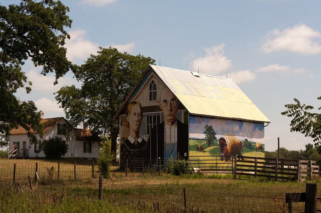 American Gothic Barn, Mount Vernon