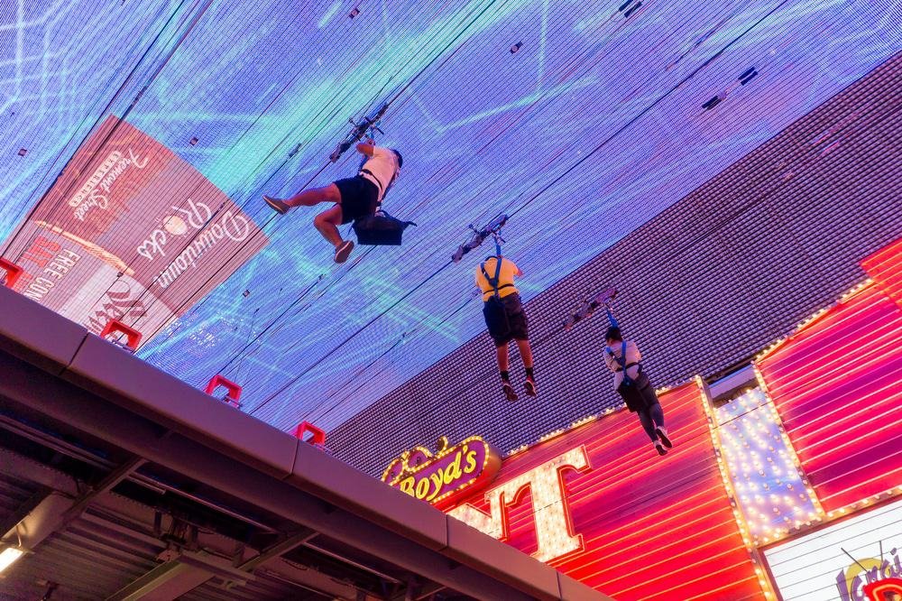 Slotzilla Zip Line, Vegas