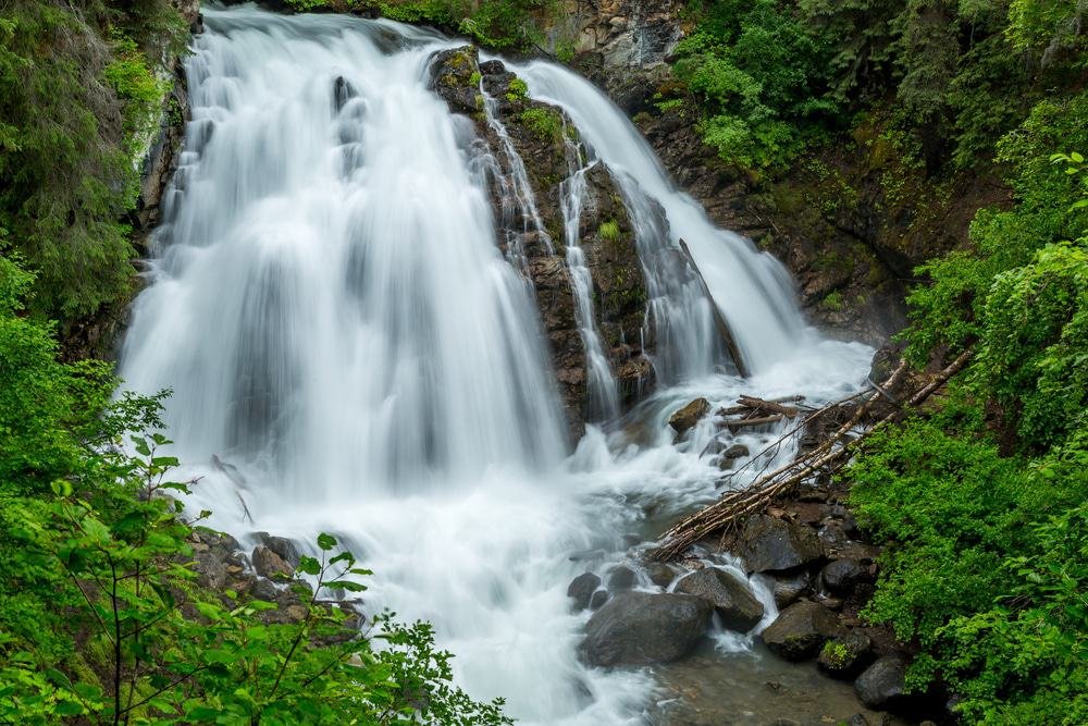 South Fork Eagle River Falls, Anchorage