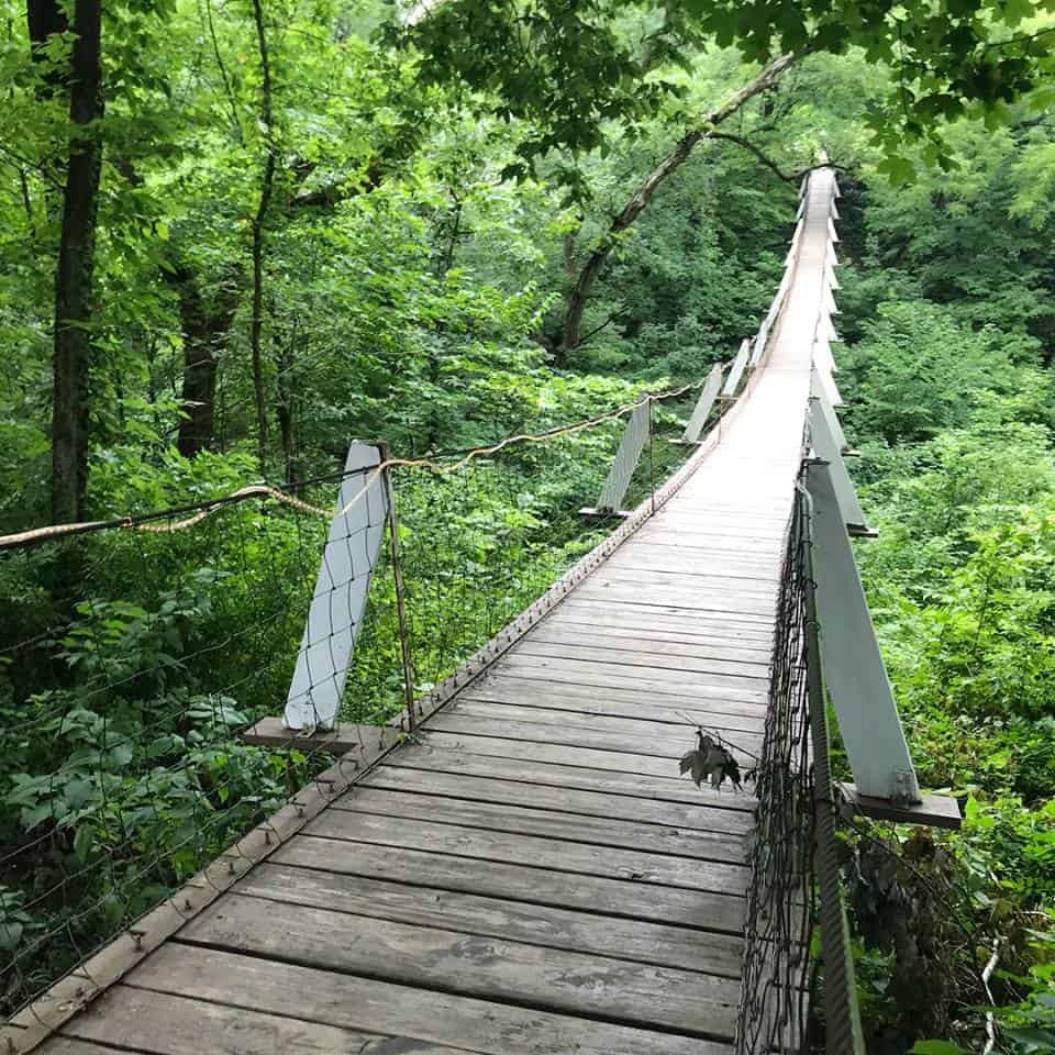 Lover's Leap Swinging Bridge, Columbus Junction