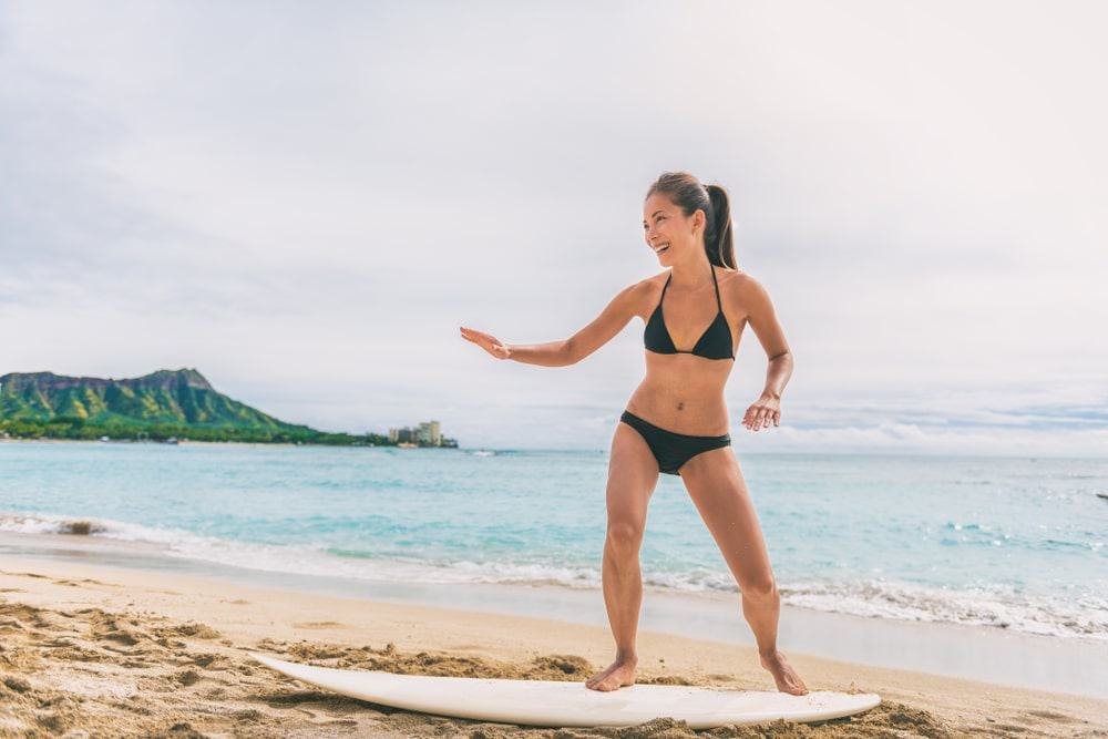 Learn to surf, Honolulu