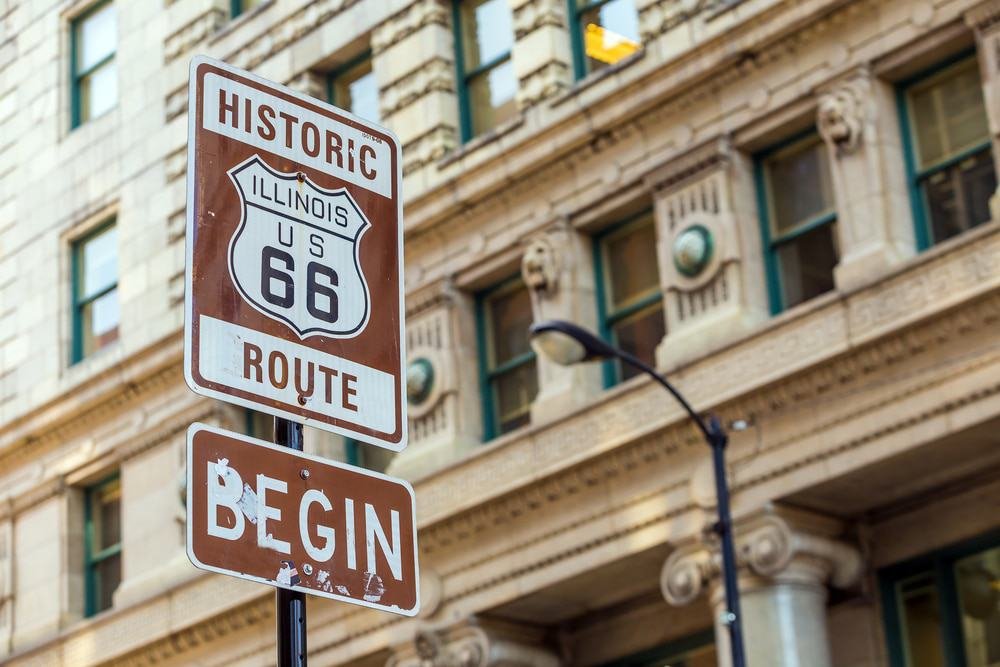 Route 66 Sign, Chicago
