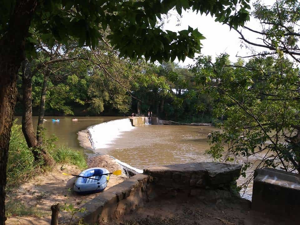 Drury Dam Waterfall