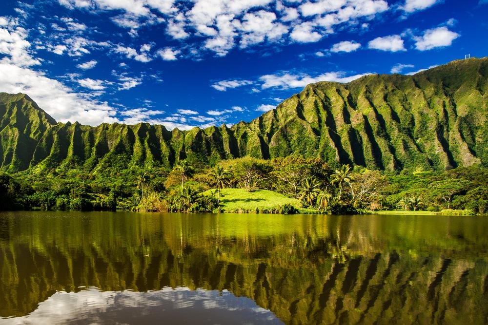 Ho’omaluhia Botanical Garden Lake, O’ahu