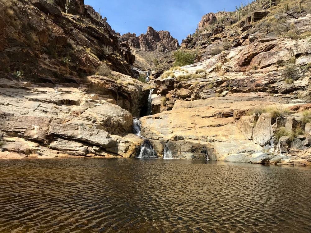 Seven Falls At Sabino Canyon in Tucson, Arizona