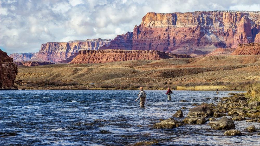 Fly-fishing at Lee's Ferry